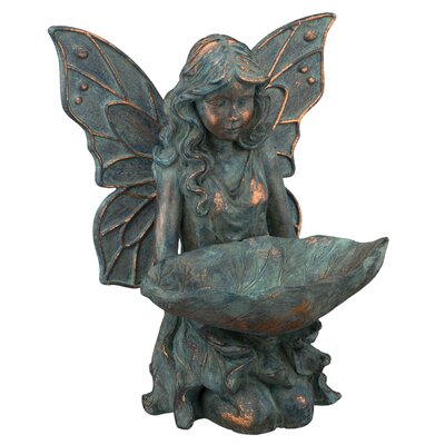 fairy feeder statue